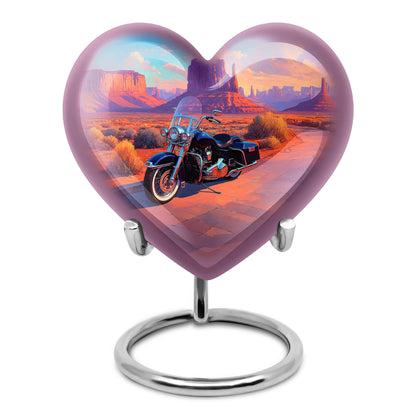 Personalized Teal Bike Cremation Urns for Ashes - Captivating 10-inch - Yatskia