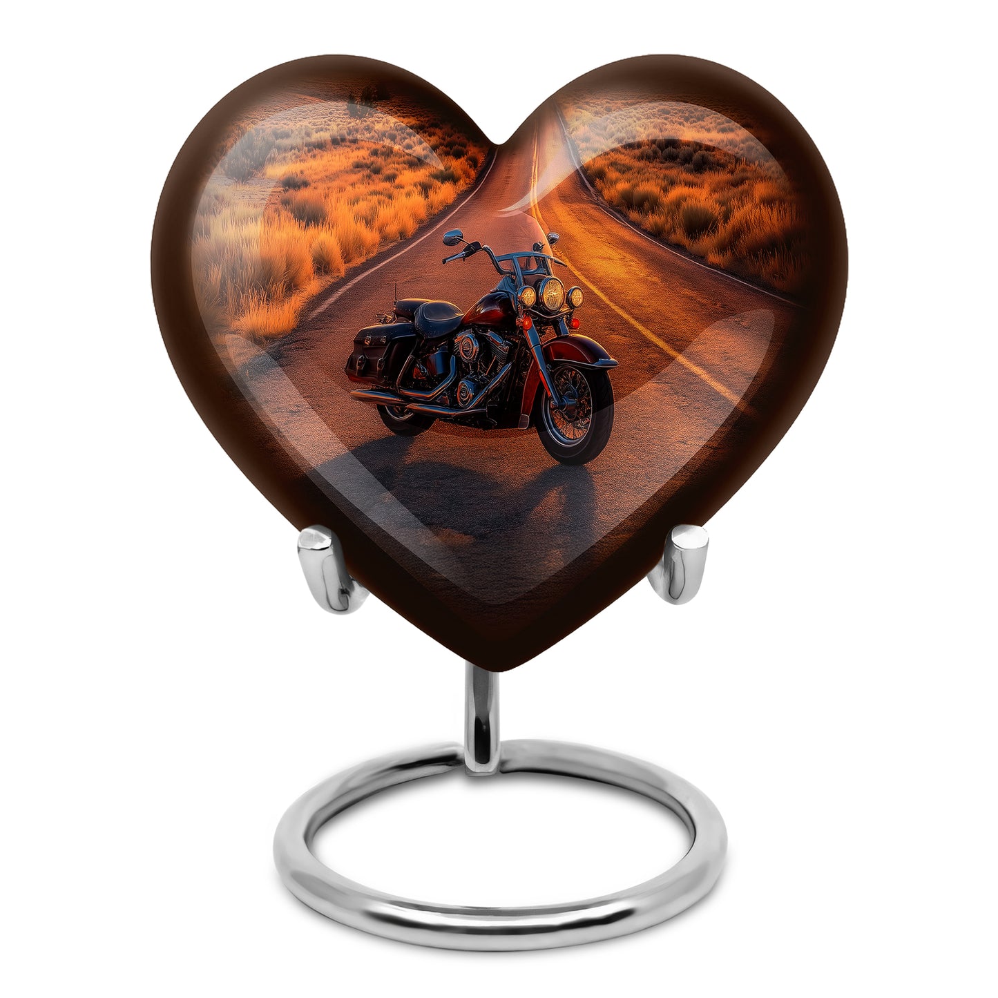 Personalized Bike Cremation Urns - Soothing Red 10-inch, 200 cu in - Yatskia
