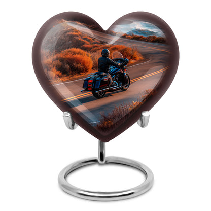 Personalized Bike Cremation Urns - Wondrous Gold 10-inch, 200 cu in - Yatskia