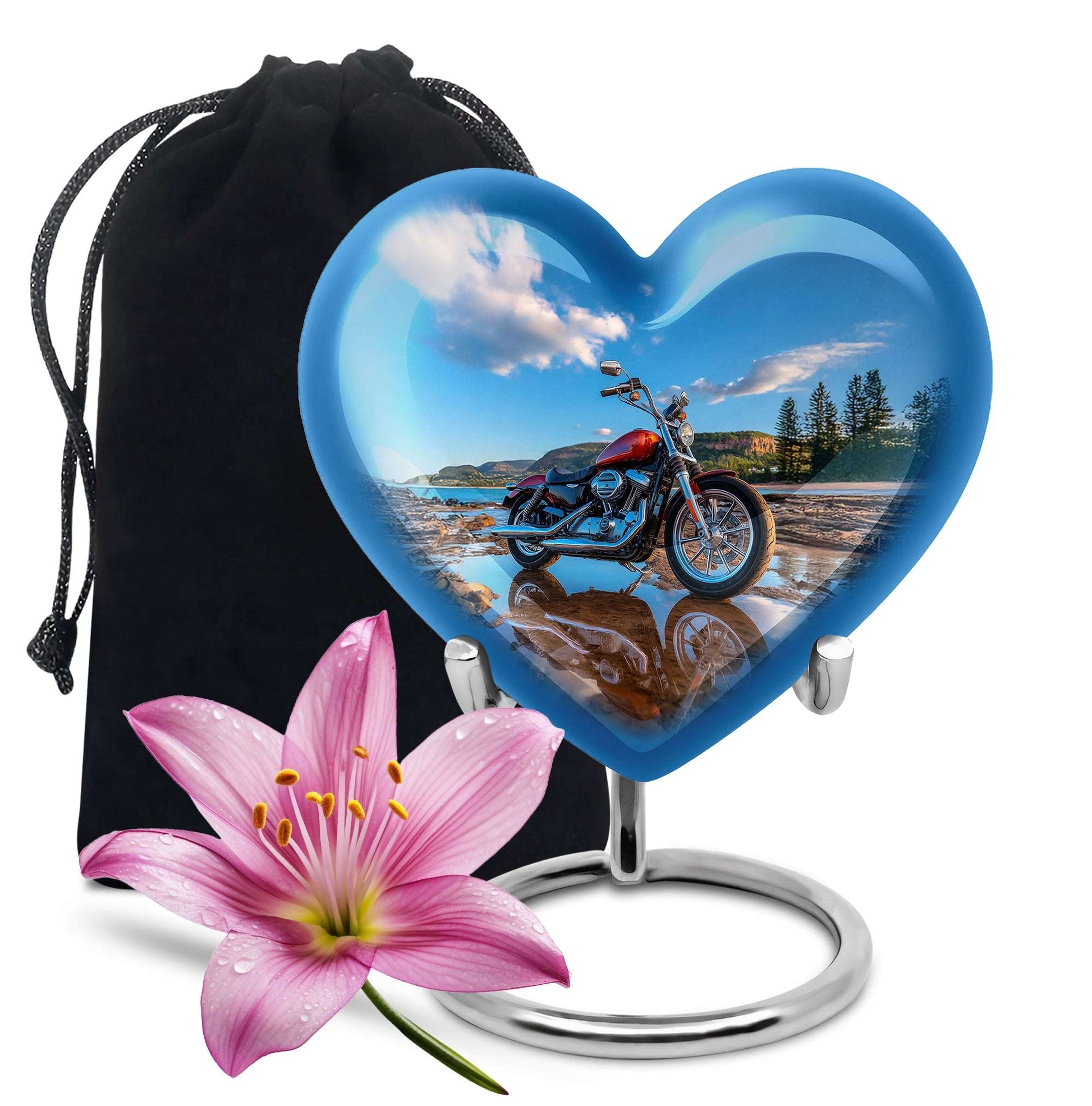 Motorcycle Cremation Urn for Ashes – Biker Tribute Funeral Urns
