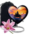 Biker Cremation Memorial Urn – Sunset Motorcycle Funeral Urn For Men