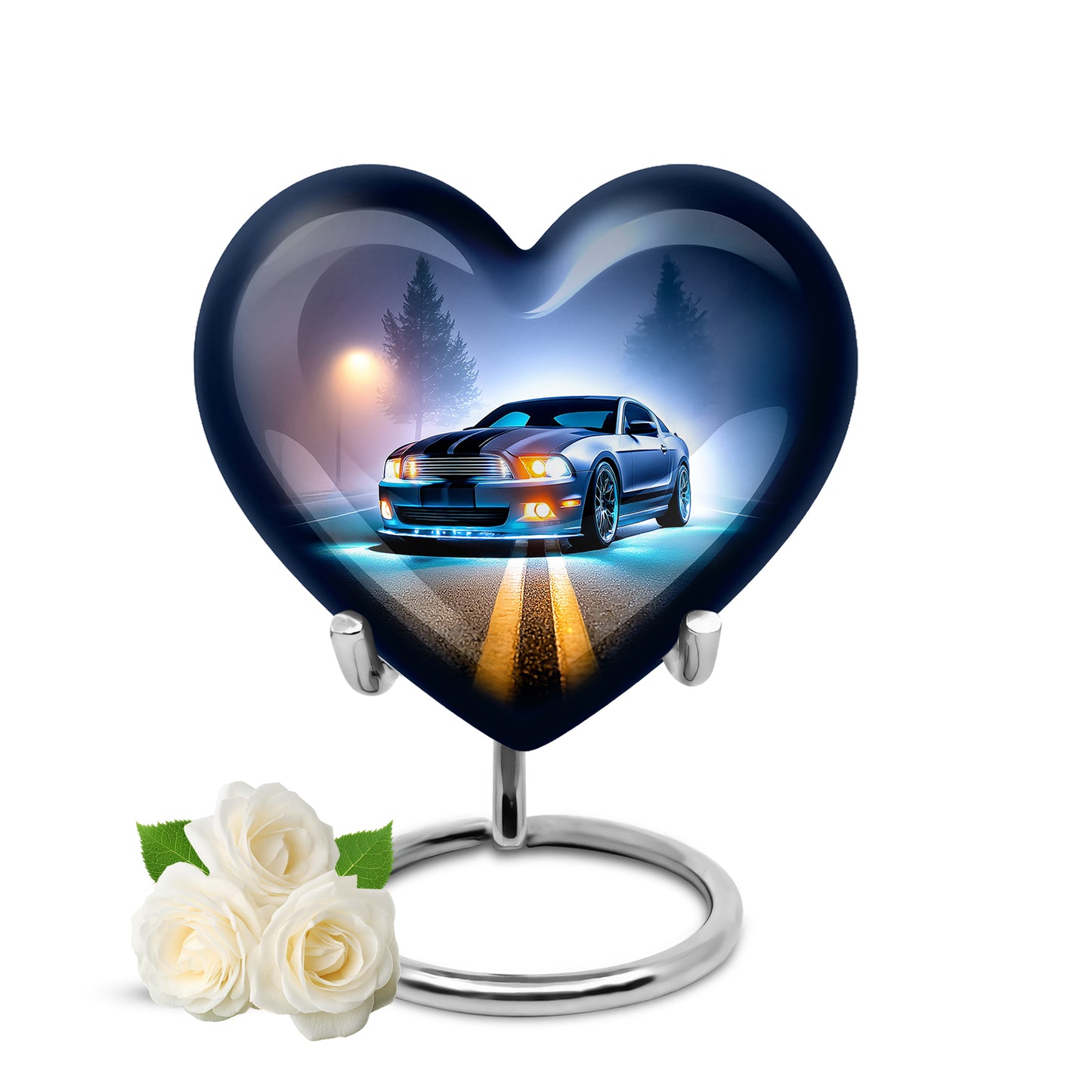 Remarkable Car Memorial Cremation Urns - Blue 10-inch, 200 cu in - Yatskia