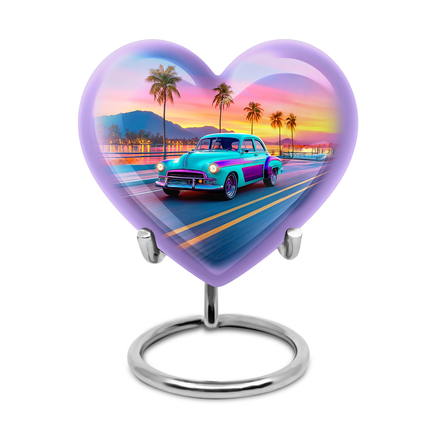Personalized Car Cremation Urns - Tranquil Blue 10-inch, 200 cu in - Yatskia