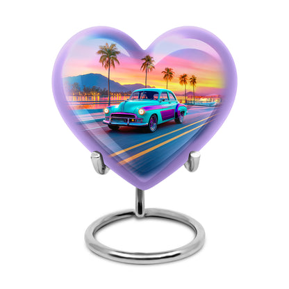 Personalized Car Cremation Urns - Tranquil Blue 10-inch, 200 cu in - Yatskia