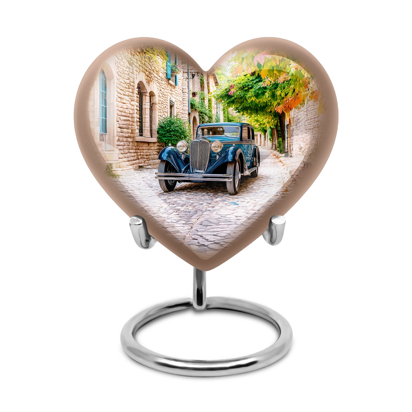 Stunning Gold Car Farewell Urn for Human Ashes - 10-inch, 200 cu in - Yatskia