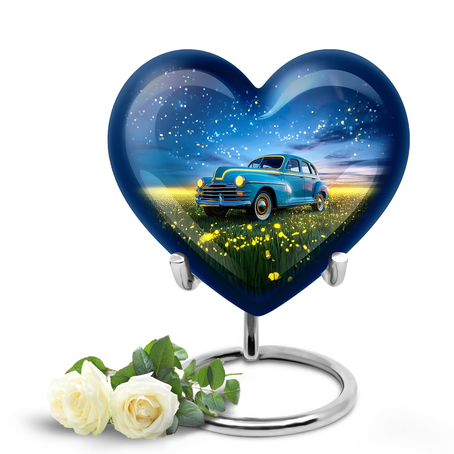 Sublime Car Cremation Urns for Human Ashes - Blue 10-inch - Yatskia