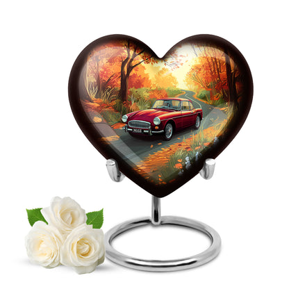 Personalized Gold Heavenly Car Cremation Urns for Human Ashes - 10-inch, 200 cu in - Yatskia