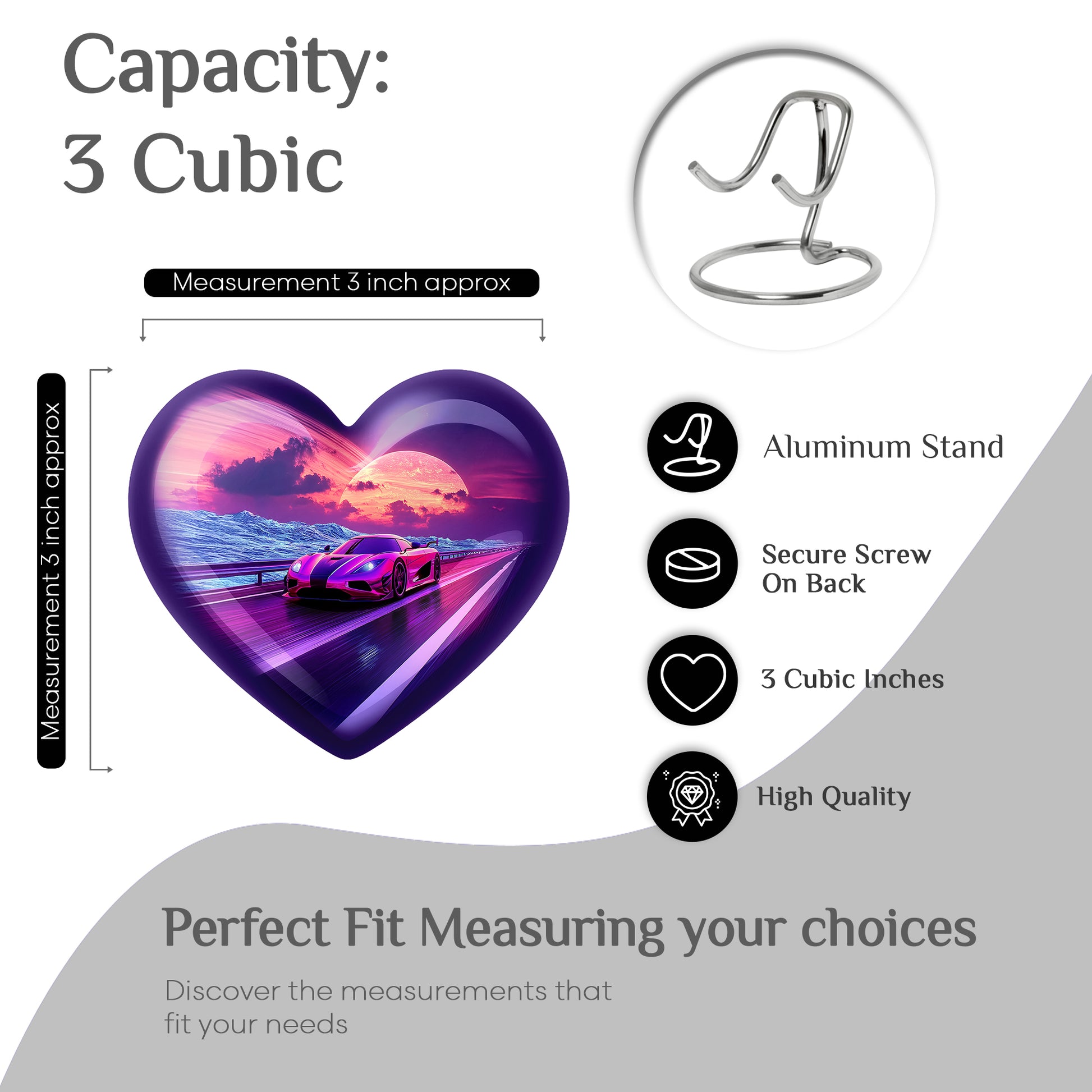 Celestial Blue Car Cremation Urn front view showing detailed design - loving heart memorial featuring car pattern - mini keepsake memorial for portion of cremation ashes