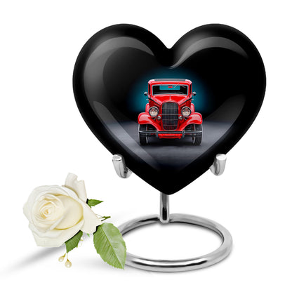 Black Car Cremation Urns - Glorious Memorial 10-inch, 200 cu in - Yatskia