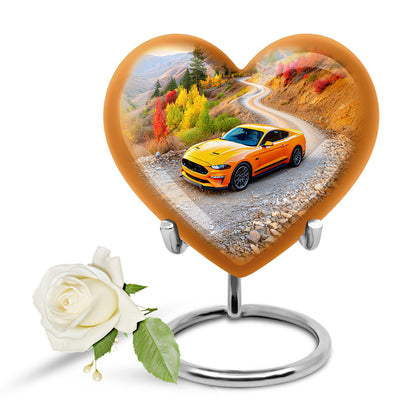 Personalized Car Cremation Urns - Tranquil Blue 10-inch, 200 cu in - Yatskia