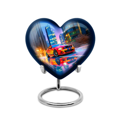 Regal Car Memorial Cremation Urns - Blue 10-inch, 200 cu in - Yatskia