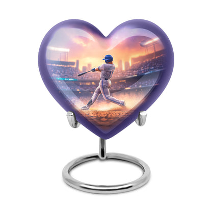 Personalized Magnificent Baseball Cremation Urns - Pink 10-inch, 200 cu in - Yatskia