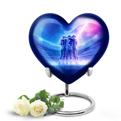 Personalized Blue Baseball Cremation Urns for Ashes - Enchanting 10-inch - Yatskia