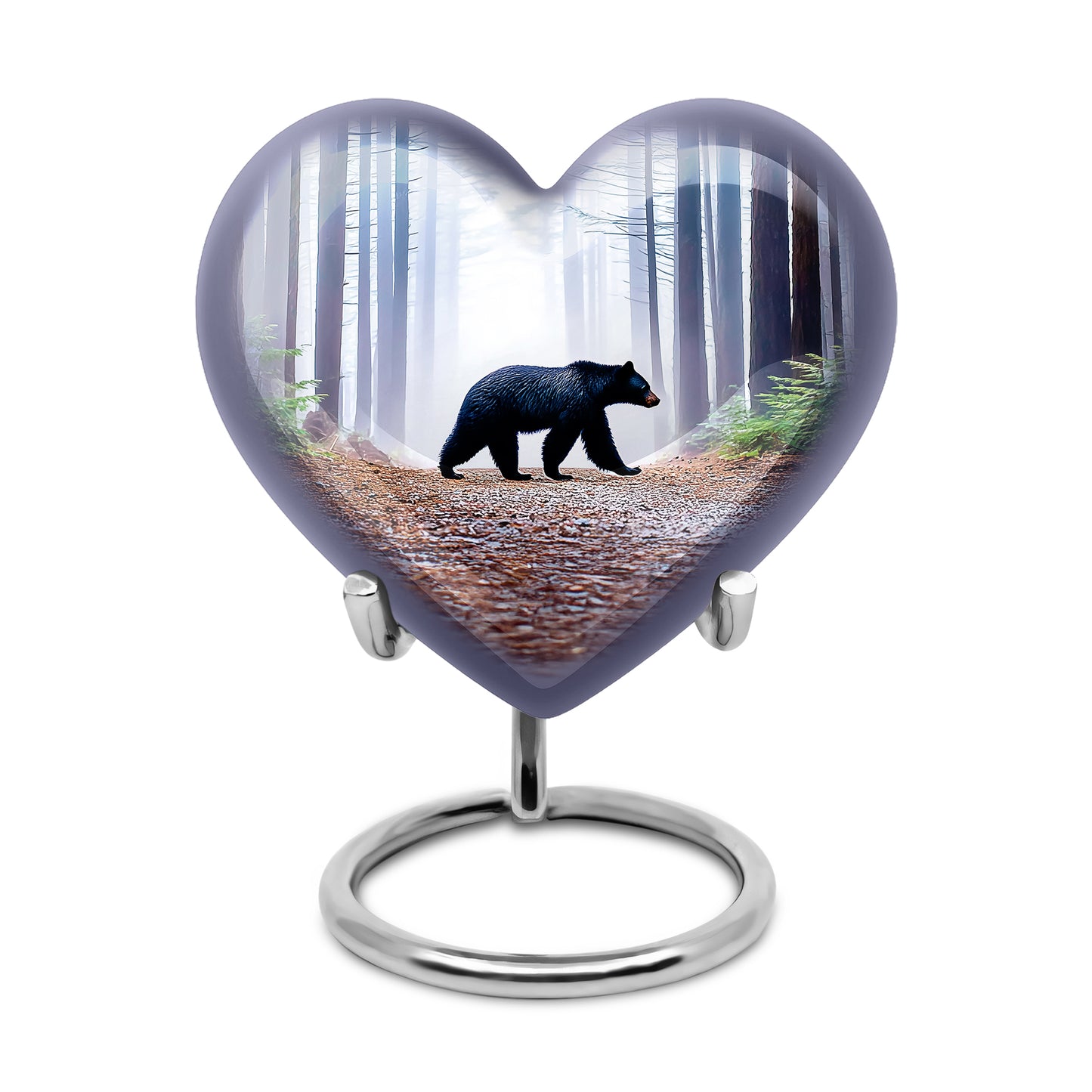 Resplendent Blue Bear Cremation Urn for Ashes - 10-inch, 200 cu in - Yatskia