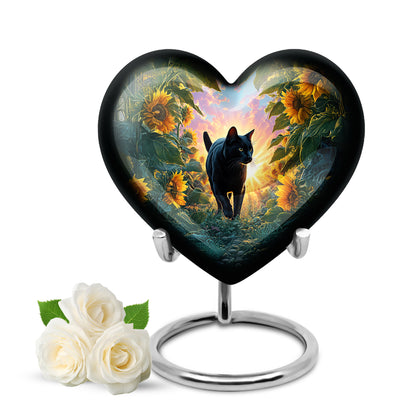 Blue Cat Testament Cremation Urns for Human Ashes - 10-inch, 200 cu in - Yatskia