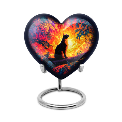 Red Sacred Cat Cremation Urns for Human Ashes - Yatskia