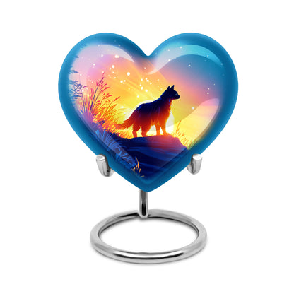 Personalized Blue Sovereign Cat Cremation Urns for Human Ashes - Yatskia