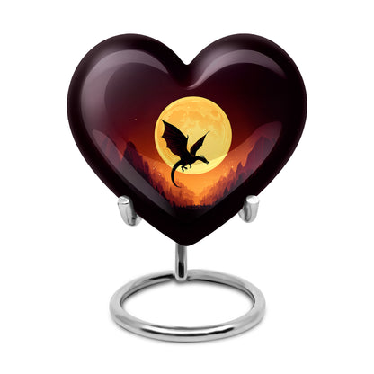 Red Dragon Cremation Urns - Honored Honor 10-inch, 200 cu in - Yatskia