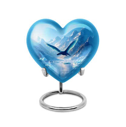 Harmonious Dragon Cremation Urns for Human Ashes - Blue 10-inch - Yatskia