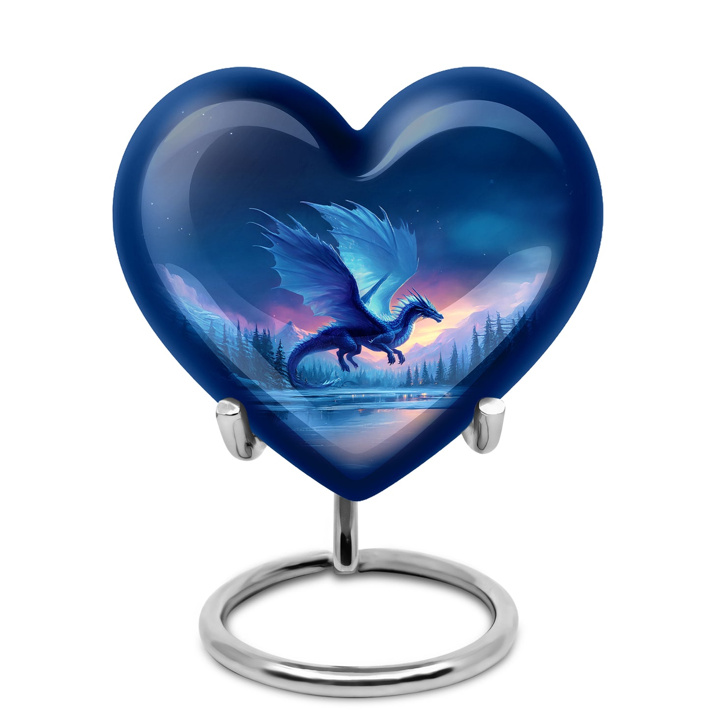 Blue Dragon Cremation Urns - Enduring Comfort 10-inch, 200 cu in - Yatskia
