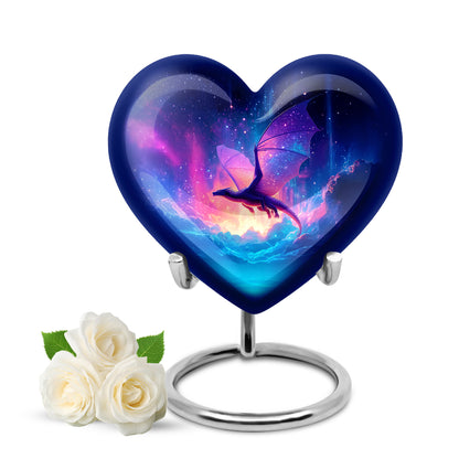 Sublime Dragon Cremation Urns for Human Ashes - Blue 10-inch - Yatskia