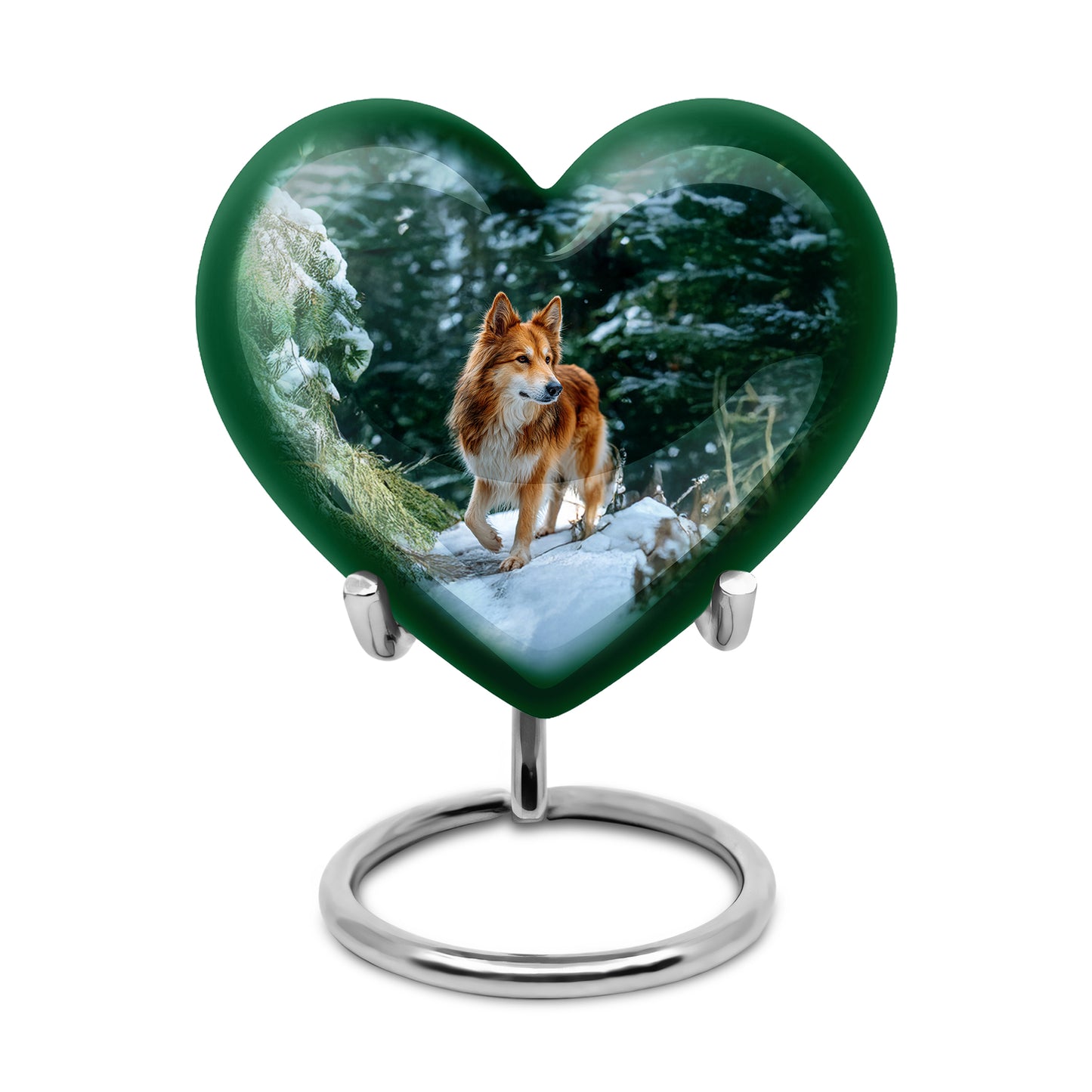Teal Sacred Dog Cremation Urns for Human Ashes - 10-inch, 200 cu in - Yatskia