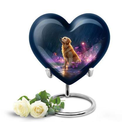 Personalized Eternal Dog Cremation Urns - Blue 10-inch, 200 cu in - Yatskia