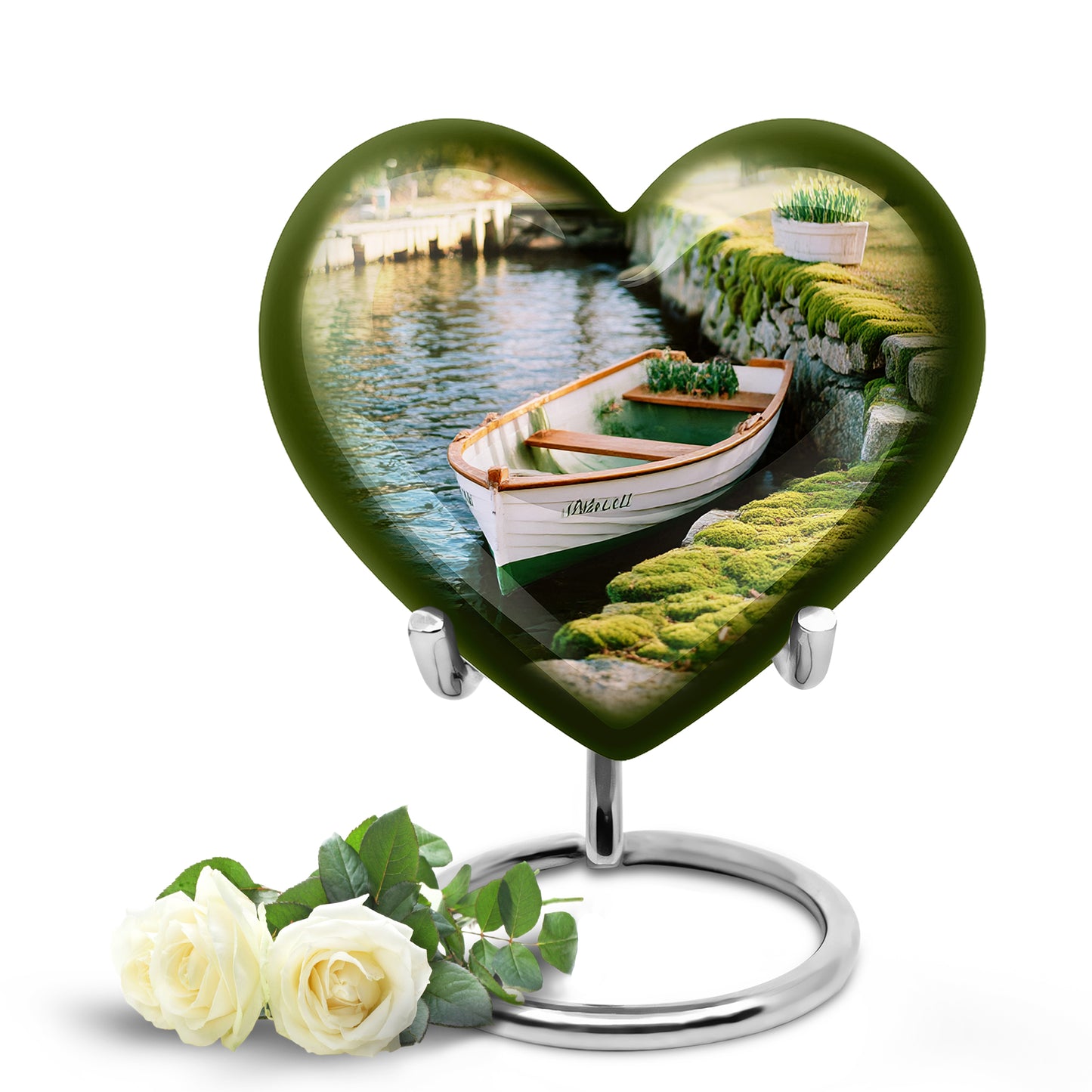 Hallowed Boat Cremation Urns for Human Ashes - Yellow 10-inch - Yatskia