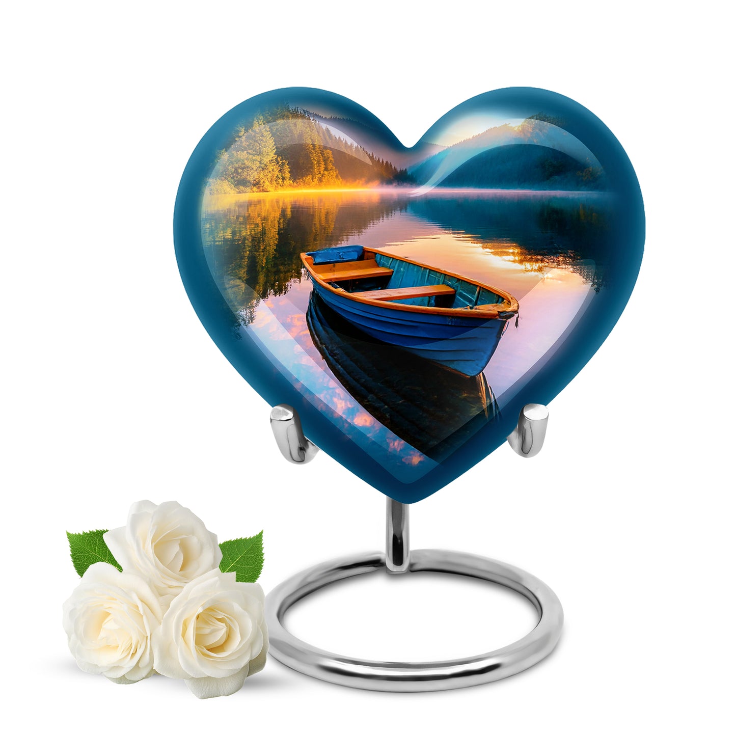 Regal Boat Memorial Cremation Urns - Teal 10-inch, 200 cu in - Yatskia