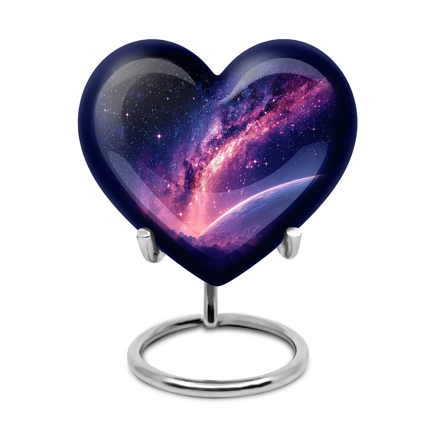 Blue Galaxy Cremation Urns - Honored Benediction 10-inch, 200 cu in - Yatskia