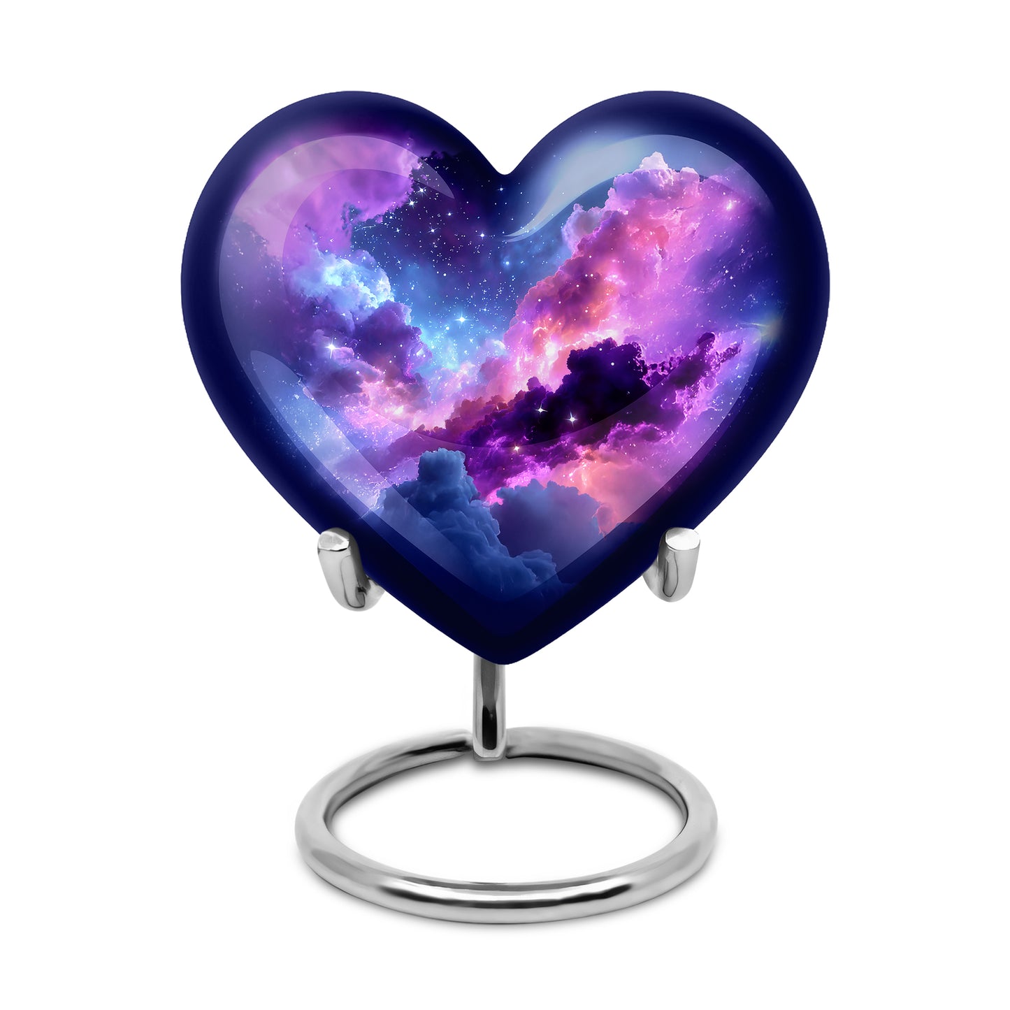 Personalized Galaxy Cremation Urns - Eminent Blue 10-inch, 200 cu in - Yatskia