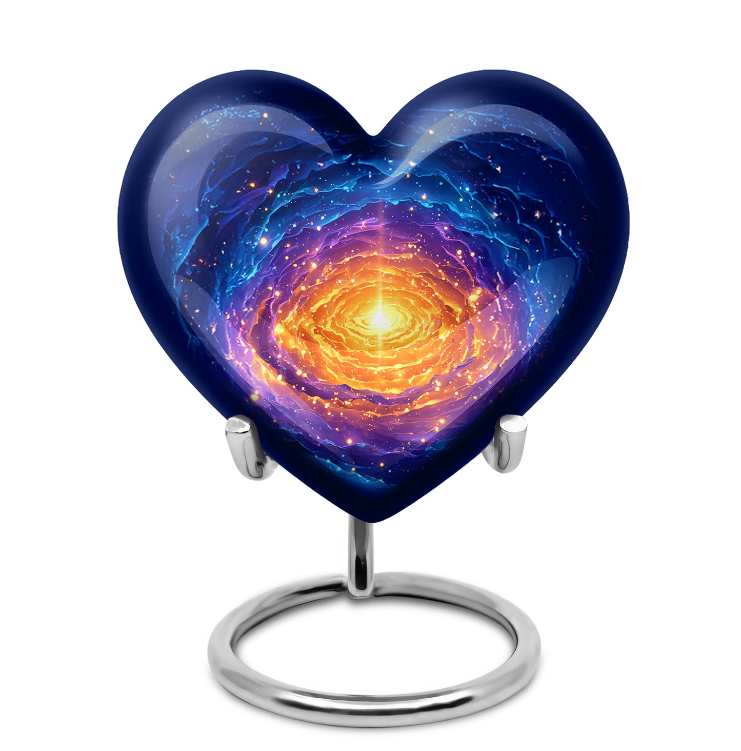 Personalized Blue Galaxy Cremation Urns for Ashes - Transcendent 10-inch - Yatskia