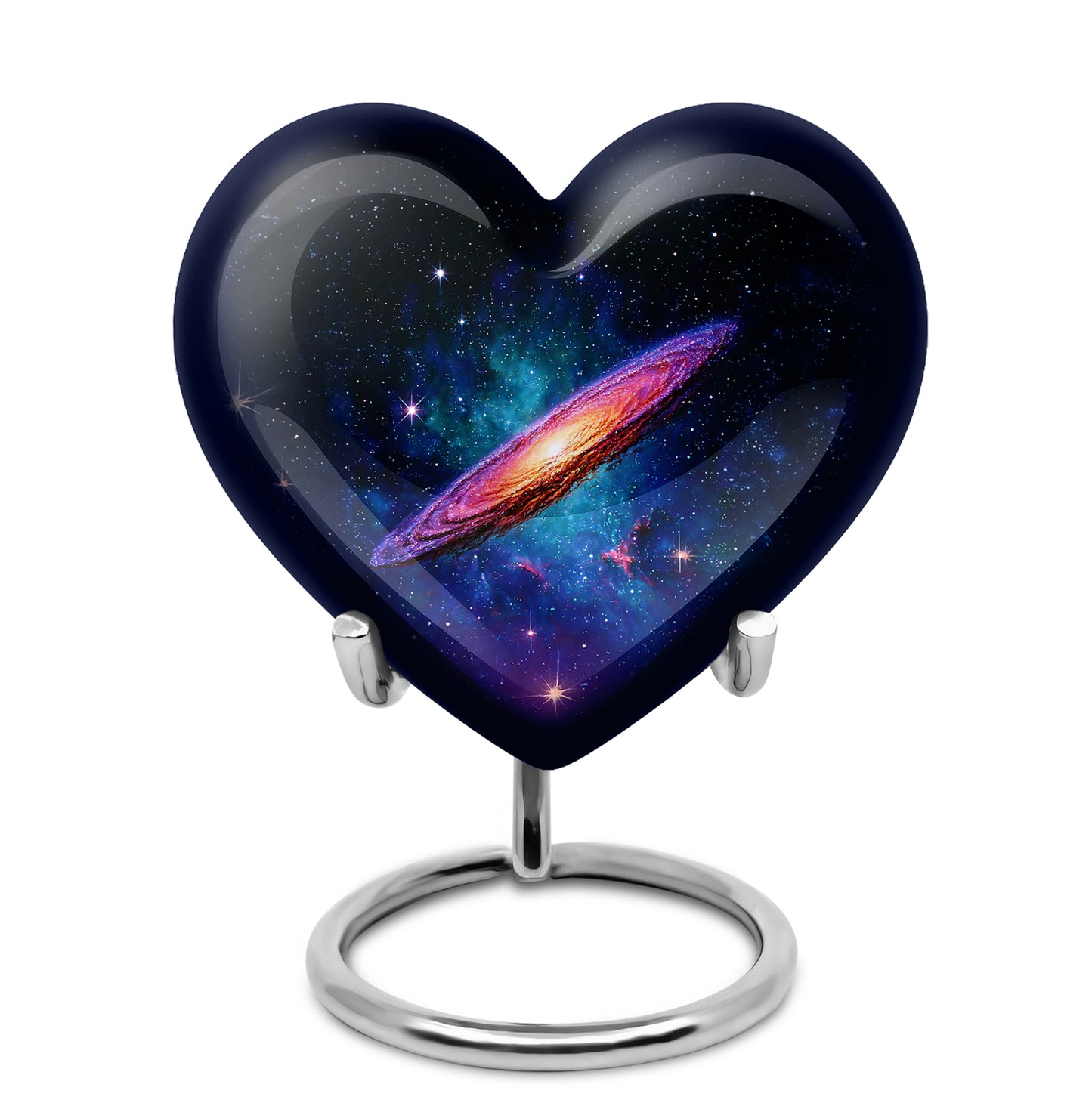 Personalized Black Galaxy Cremation Urns for Ashes - Transcendent 10-inch - Yatskia
