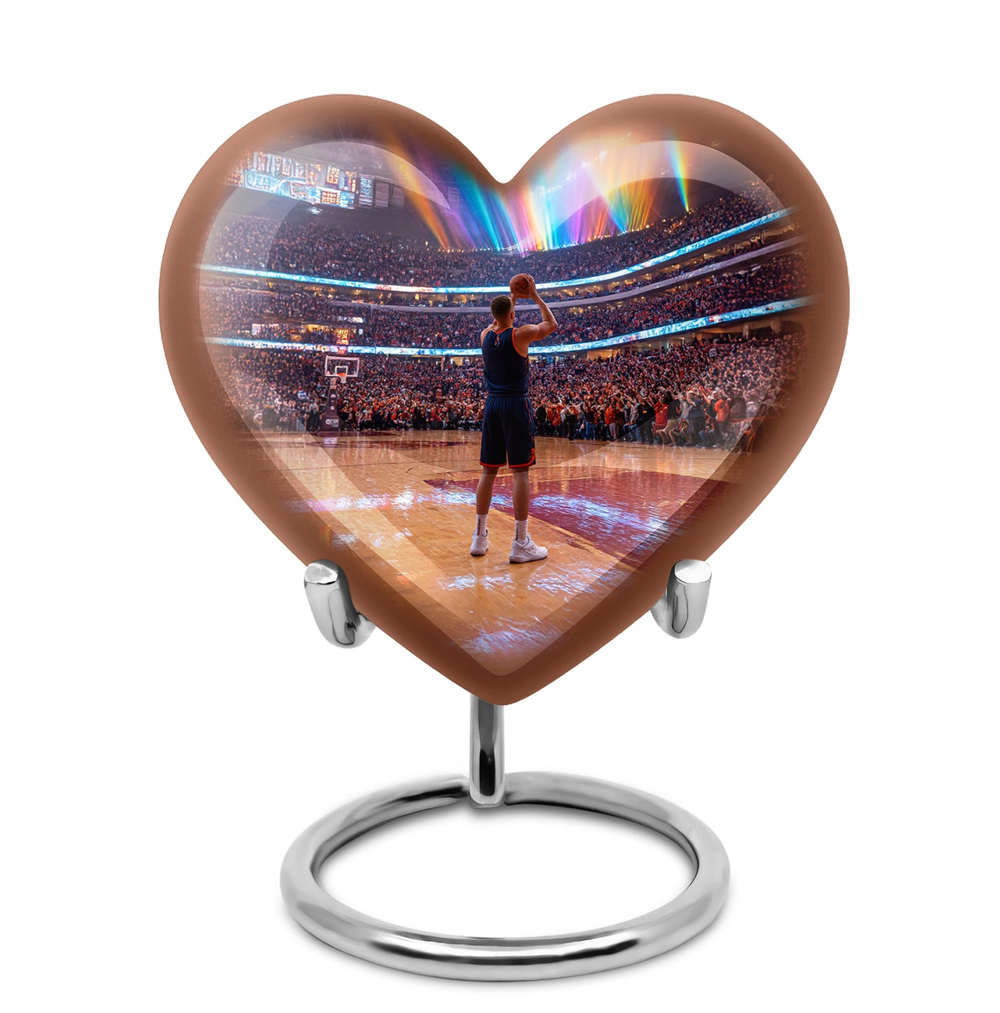 Black Basketball Promise Cremation Urns for Human Ashes - 10-inch, 200 cu in - Yatskia