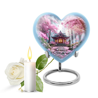 Pink Venerable Cherry Blossom Cremation Urns for Human Ashes - Yatskia