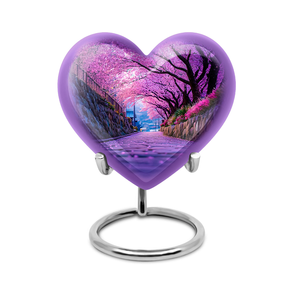 Personalized Elegant Cherry Blossom Cremation Urns - Purple - Yatskia