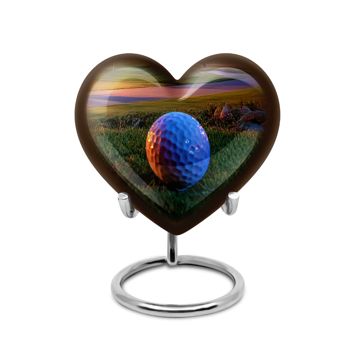 Personalized Golf Cremation Urns - Pristine Gold 10-inch, 200 cu in - Yatskia