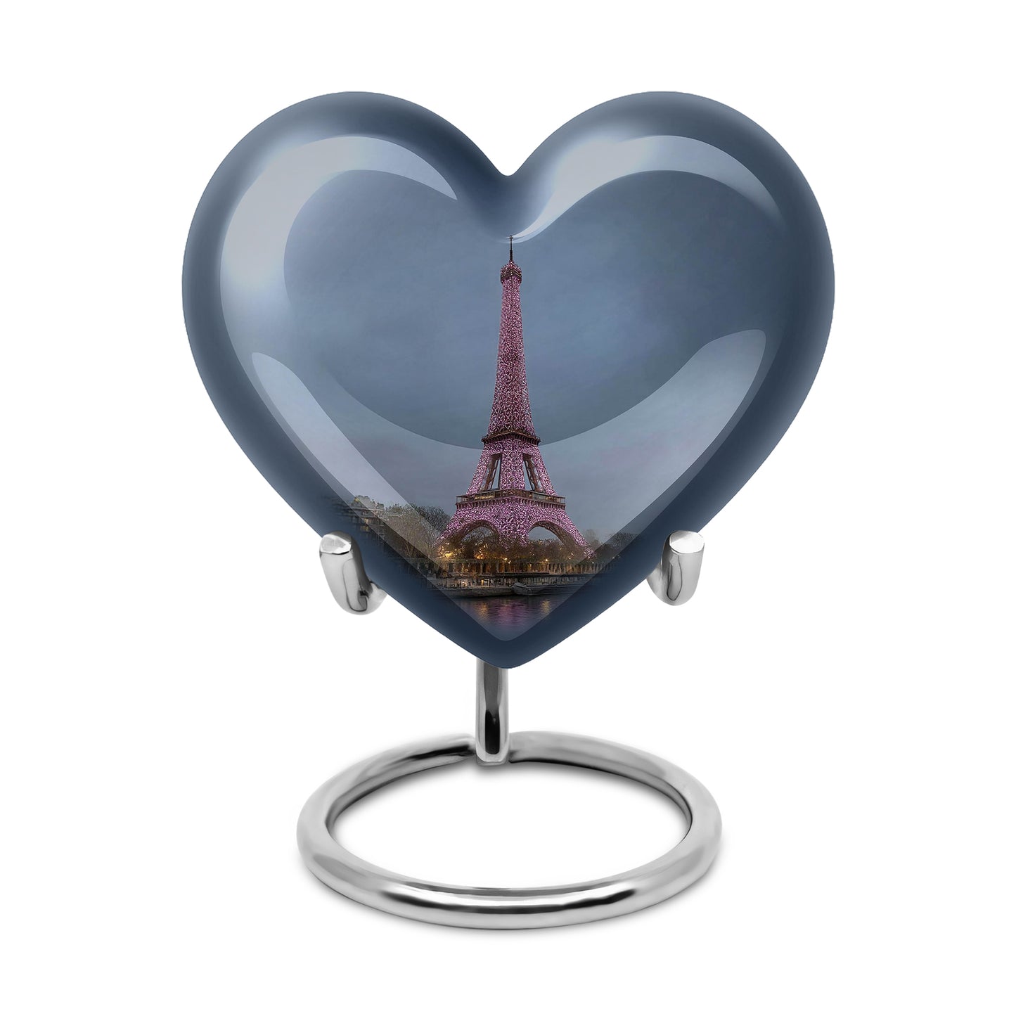 Sublime Eiffel Tower Cremation Urns for Human Ashes - Blue 10-inch - Yatskia
