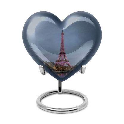 Sublime Eiffel Tower Cremation Urns for Human Ashes - Blue 10-inch - Yatskia
