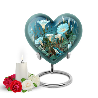 Blue Frog Heritage Cremation Urns for Human Ashes - 10-inch, 200 cu in - Yatskia