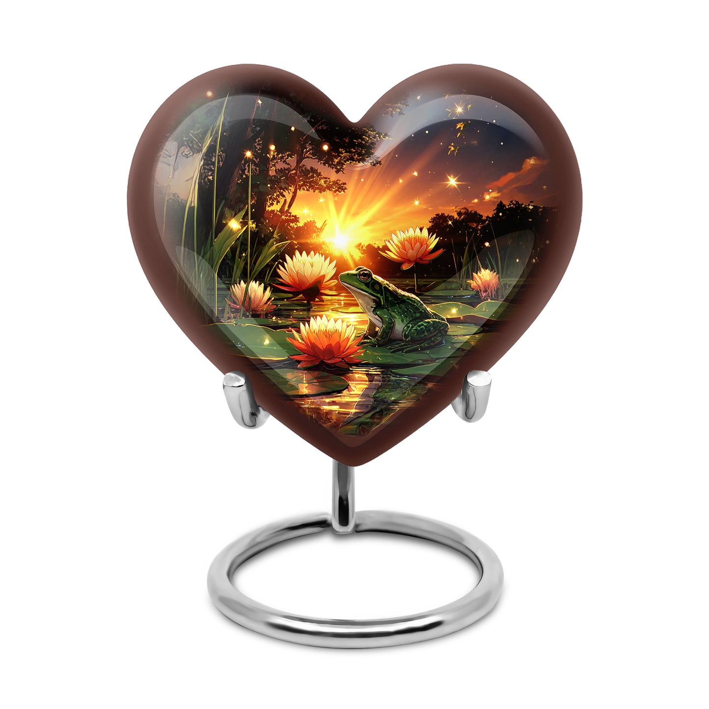Blue Frog Cremation Urns - Enduring Reflection 10-inch, 200 cu in - Yatskia