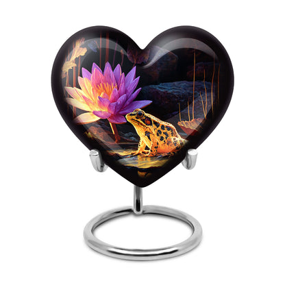 Black Frog Heritage Cremation Urns for Human Ashes - 10-inch, 200 cu in - Yatskia