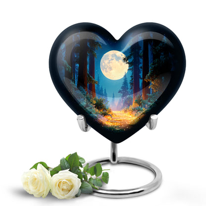 Personalized Blue Halloween Cremation Urns for Ashes - Transcendent 10-inch - Yatskia