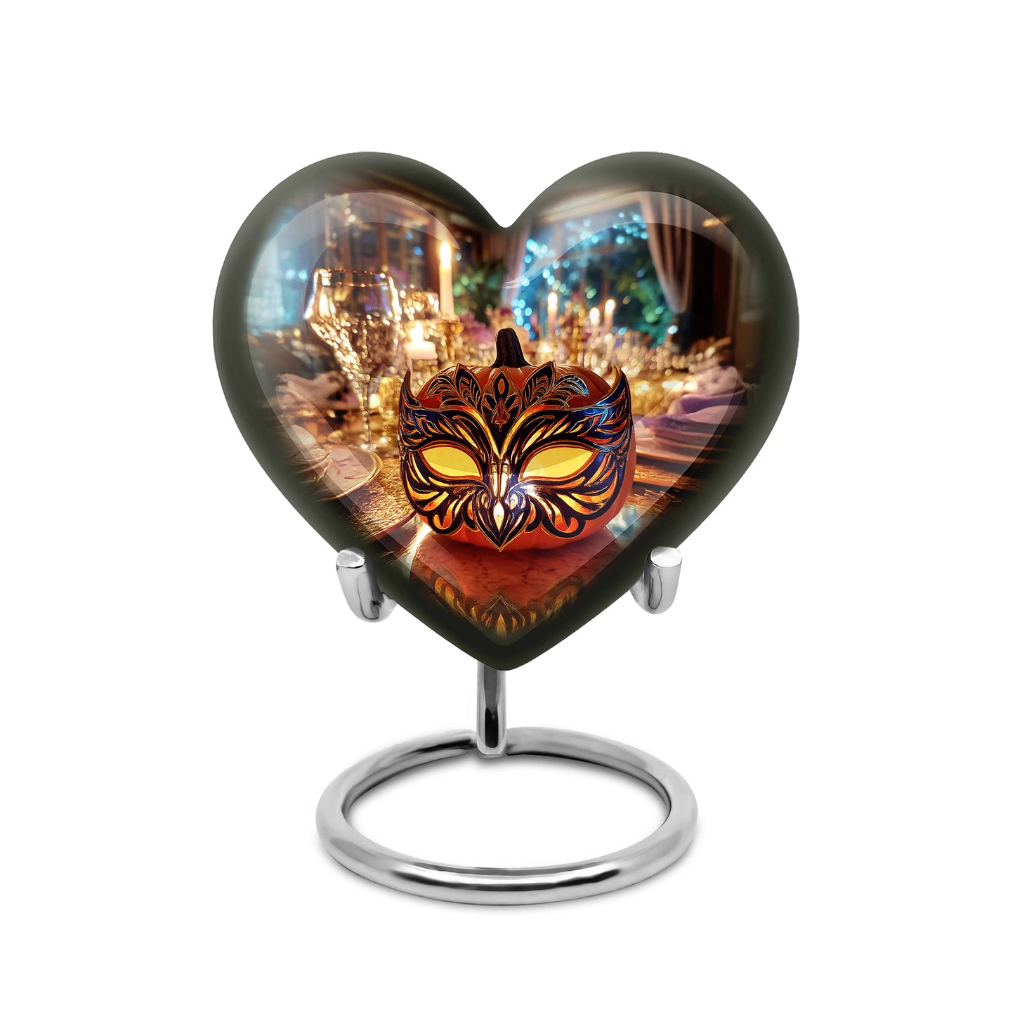 Personalized Seraphic Halloween Cremation Urns - Gold 10-inch, 200 cu in - Yatskia