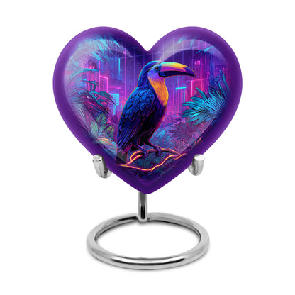 Personalized Blue Hornbill Cremation Urns for Ashes - Peaceful 10-inch - Yatskia