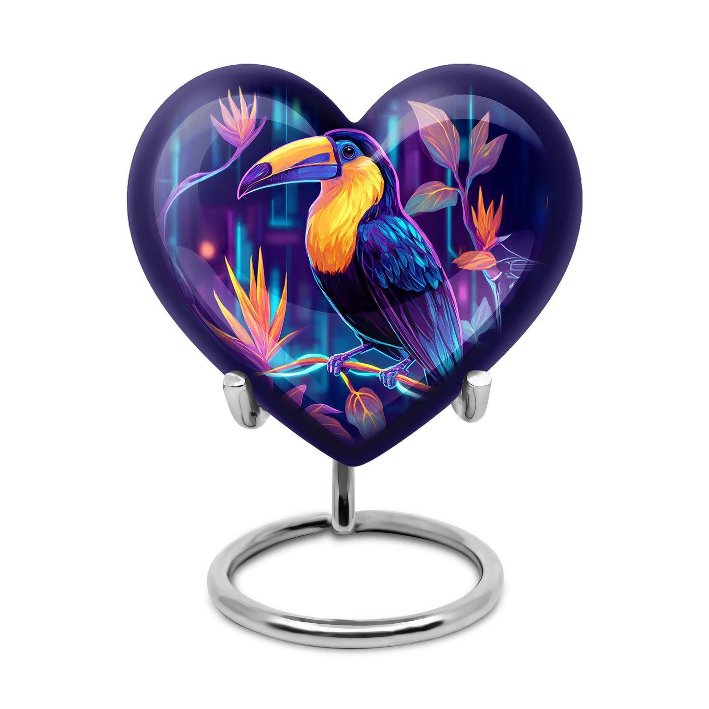Personalized Blue Hornbill Cremation Urns for Ashes - Transcendent 10-inch - Yatskia