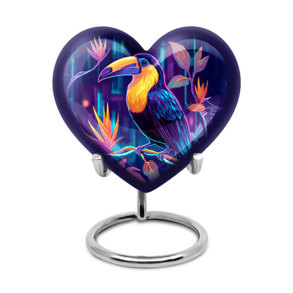 Personalized Blue Hornbill Cremation Urns for Ashes - Transcendent 10-inch - Yatskia