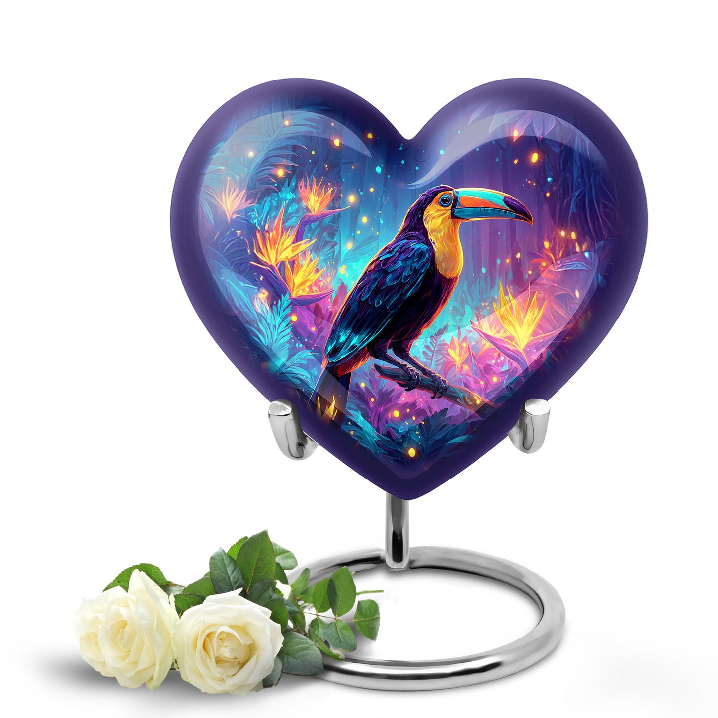 Blue Hornbill Cremation Urns - Enduring Keepsake 10-inch, 200 cu in - Yatskia