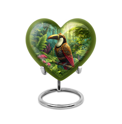 Lustrous Hornbill Cremation Urns for Human Ashes - Yellow 10-inch - Yatskia