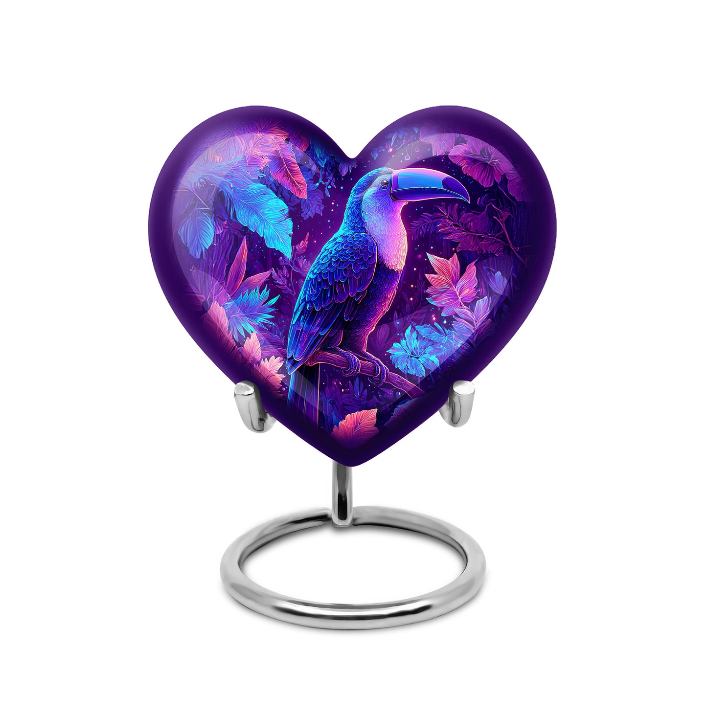 Personalized Hornbill Cremation Urns - Eminent Blue 10-inch, 200 cu in - Yatskia
